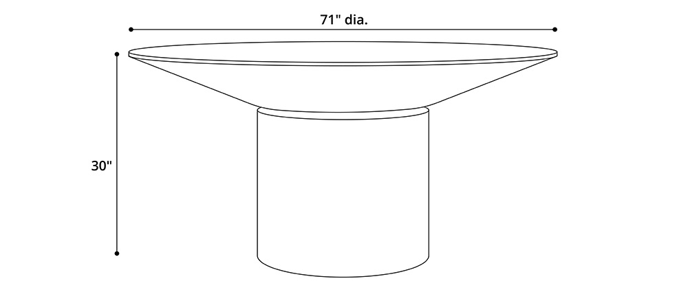 Arendal Dining Table Dimensions
