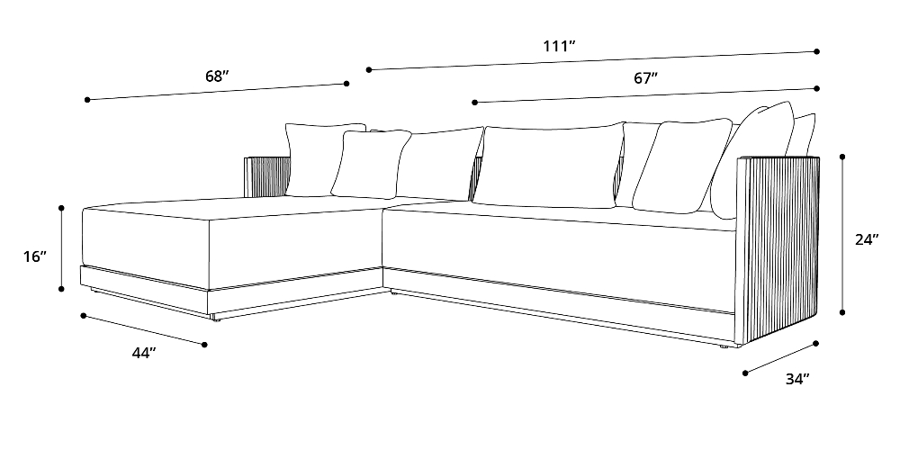 Haukland Sofa Dimensions