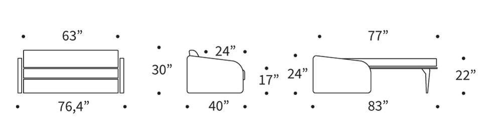 eivor sofa queen dimensions