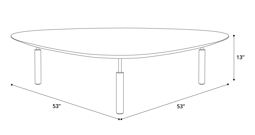 Finsbury High Coffee Table Dimensions