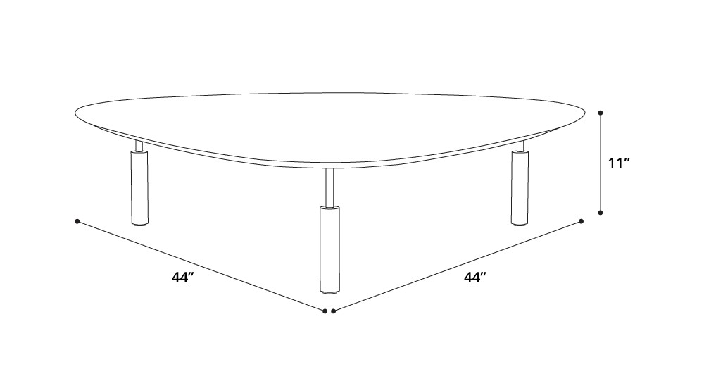 Finsbury Low Coffee Table Dimensions