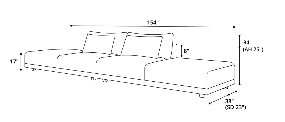  Basel 2 End Units Open Sofa Dimensions