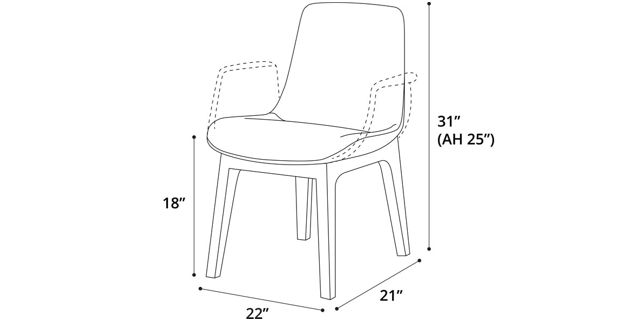 Mercer Dining Chair Dimensions