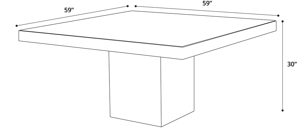 Morley Dining Table Dimensions