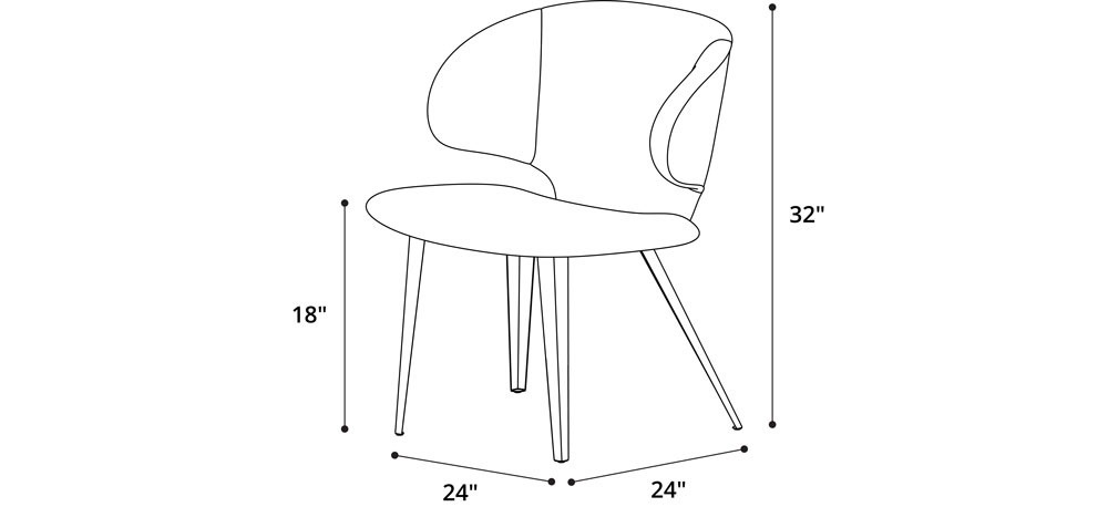 Newport Dining Chair Dimensions