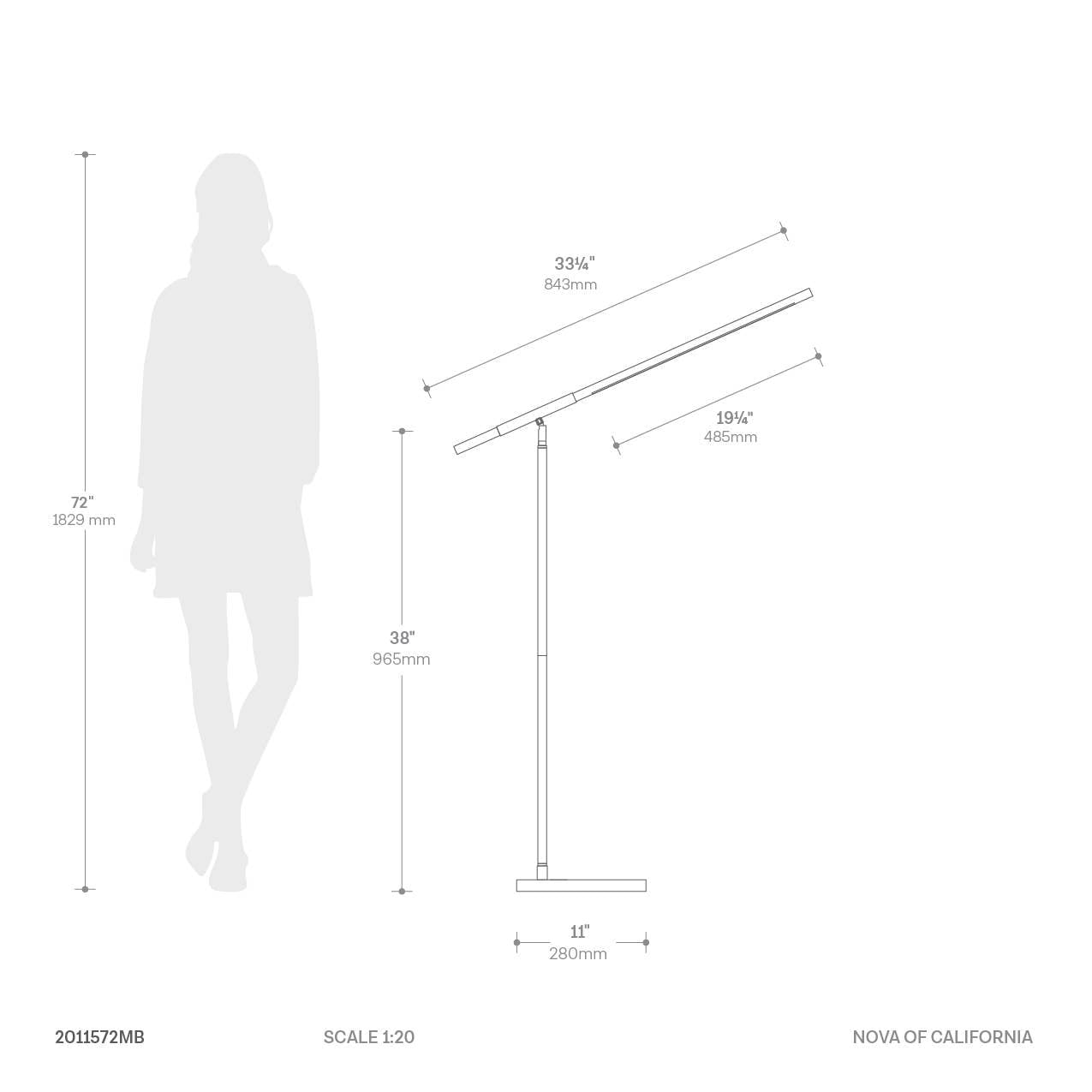 Port Floor Lamp Dimensions