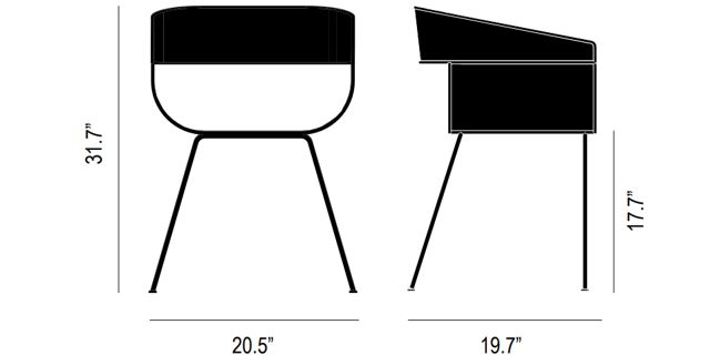 Circa Counter Stool Dimensions