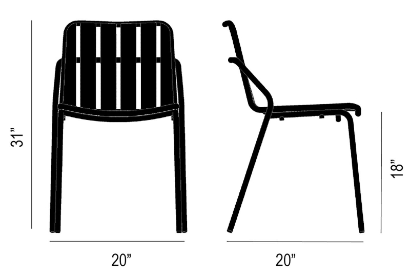 Sling Outdoor Dining Chair