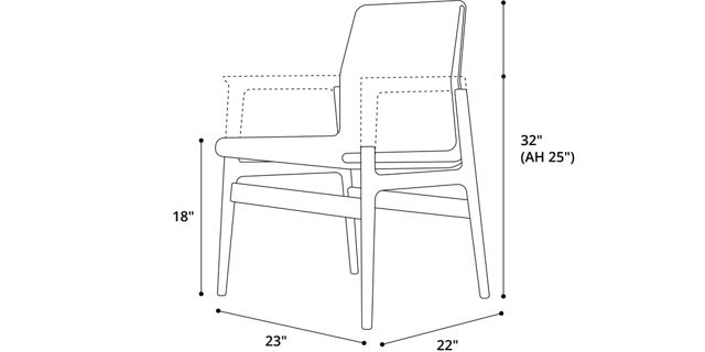 Stanton Dining Chair Dimensions