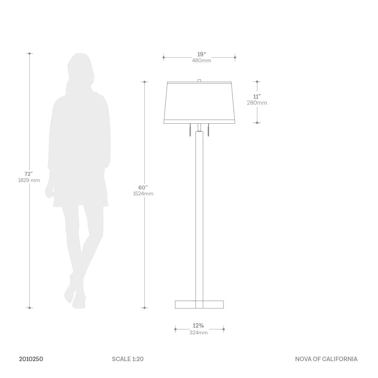 Swiss Cross Floor Lamp