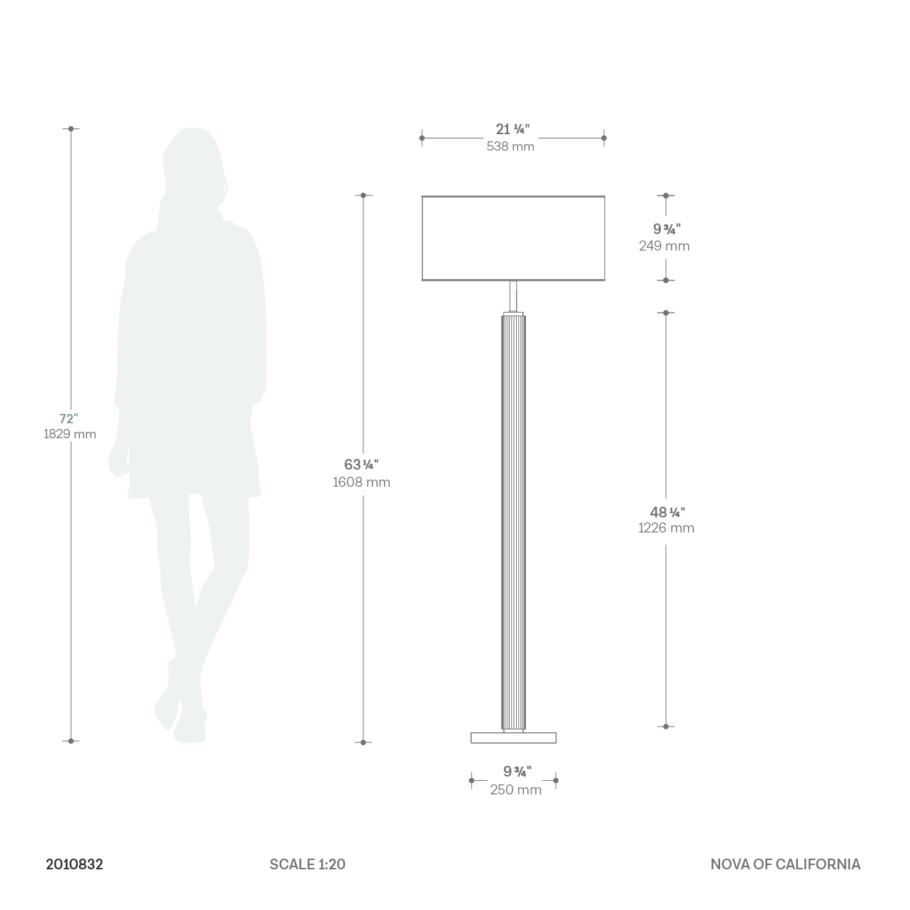 Tambo Floor Lamp Dimensions