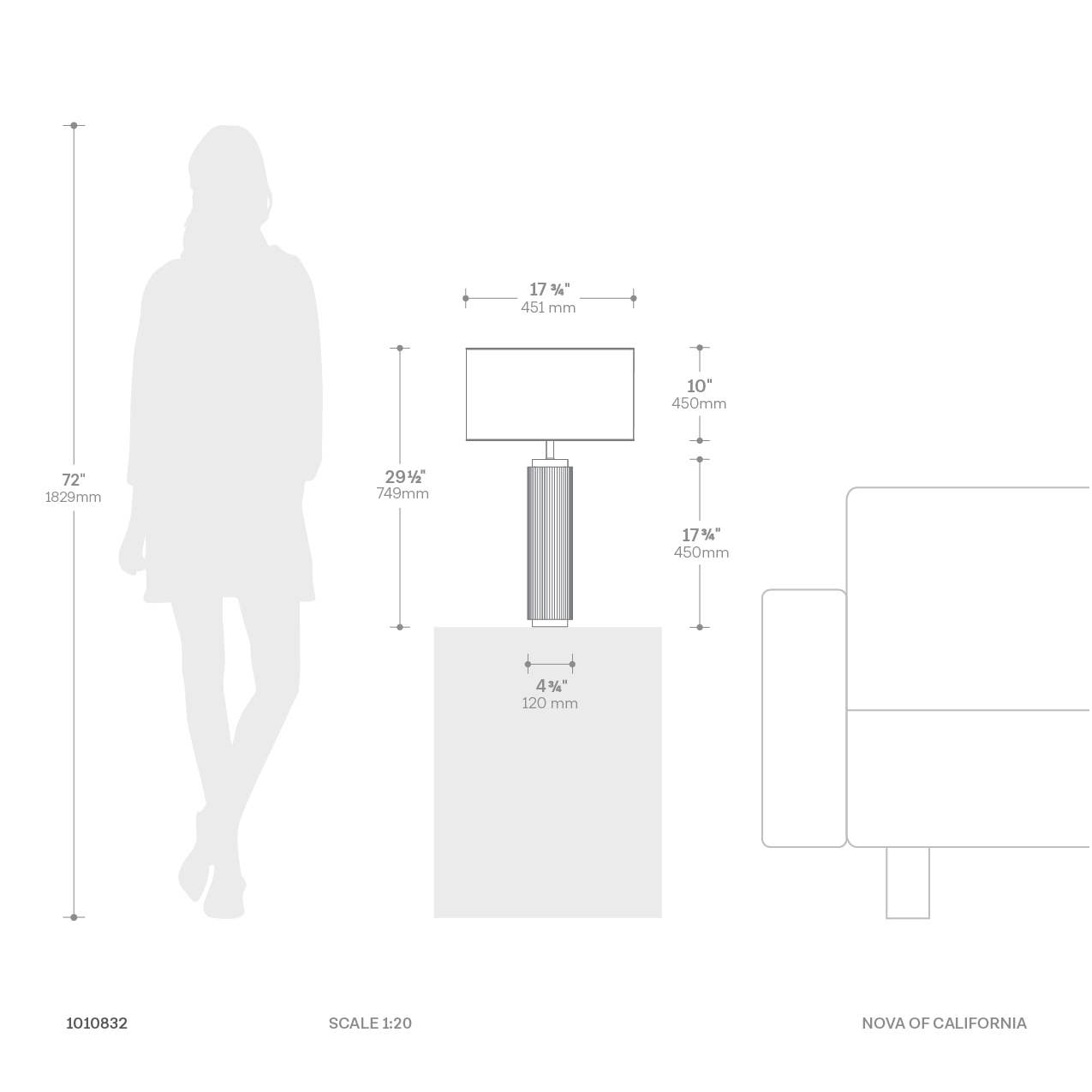 Tambo Table Lamp Dimensions
