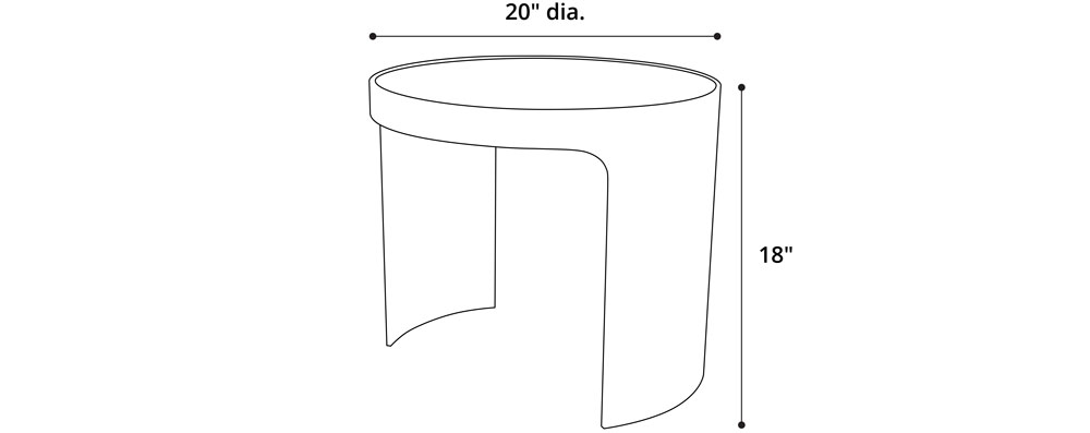 Thorne Side Table Dimensions
