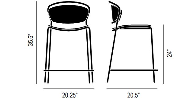 Thru Counter Stool