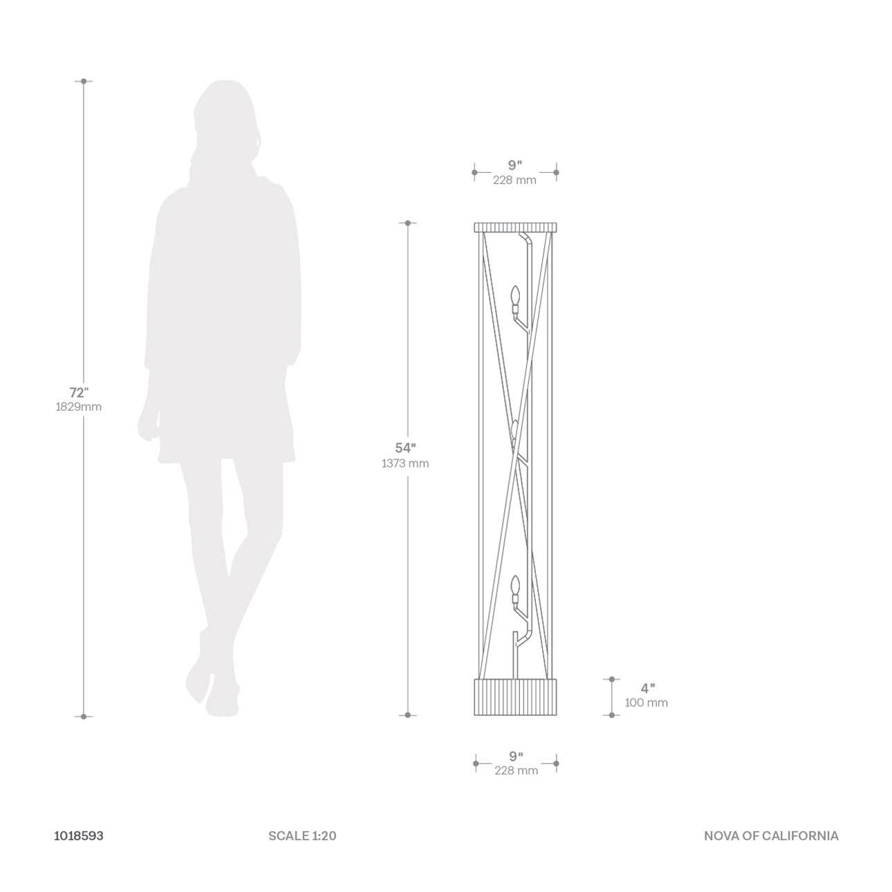 Torque Accent Floor Lamp Dimensions
