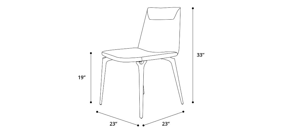 Rutgers Dining Chair Dimensions
