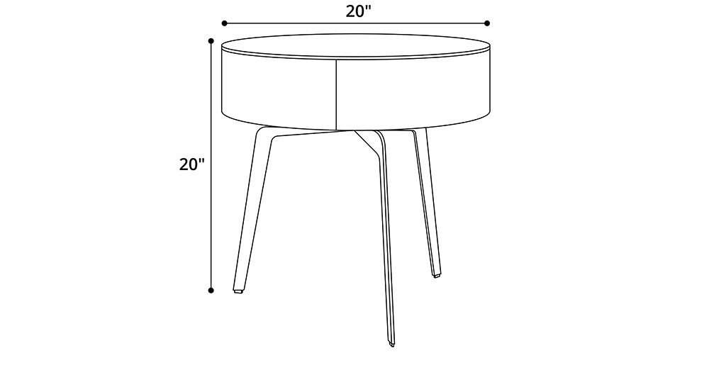 Ludlow Side Table Dimensions