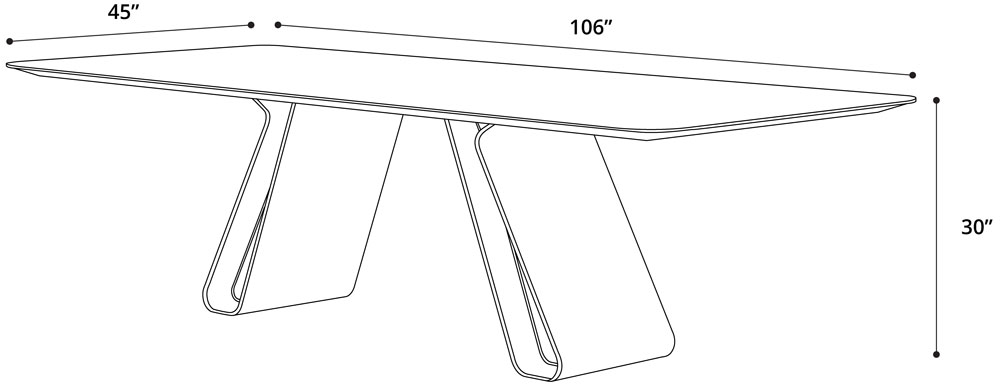 Wembley Dining Table Dimensions