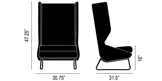 Wing lounge sales chair nasa