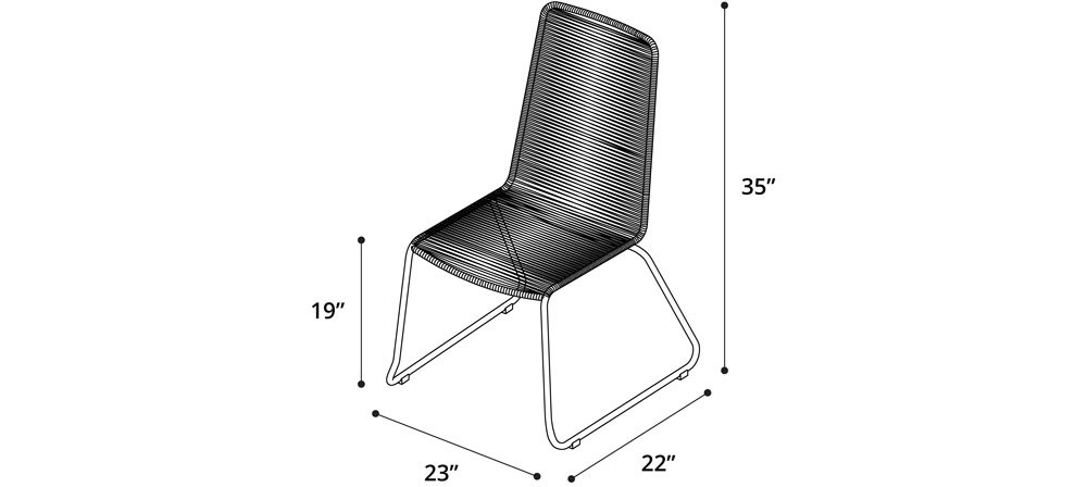 Yuma Outdoor Chair Dimensions