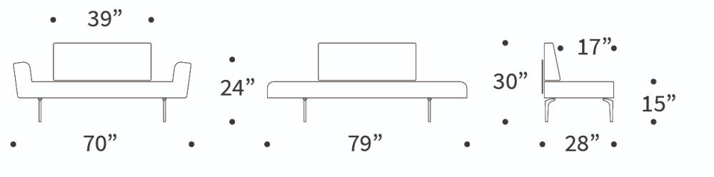 Zeal Straw Daybed Size Chart