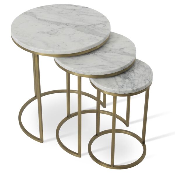 Alexy Marble Top Nesting Table by sohoConcept