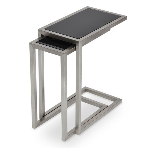 Alfa Glass Top Nesting Table by sohoConcept