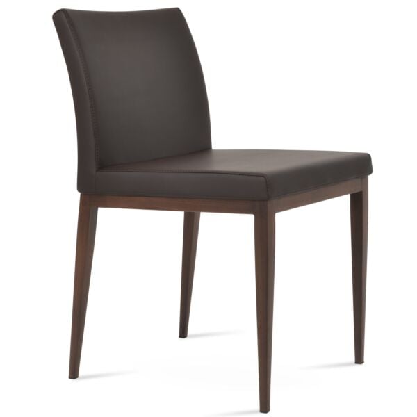 Aria Wood Grain Metal Chair