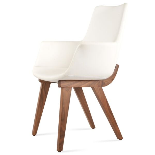 Bottega High Back Wood Armchair by sohoConcept
