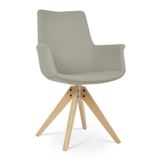 Bottega Pyramid High Back Swivel Armchair