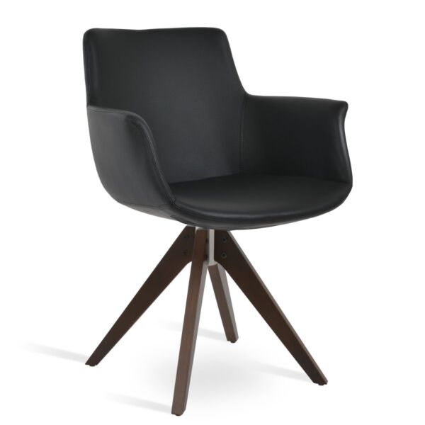 Bottega Pyramid Swivel Armchair by sohoConcept