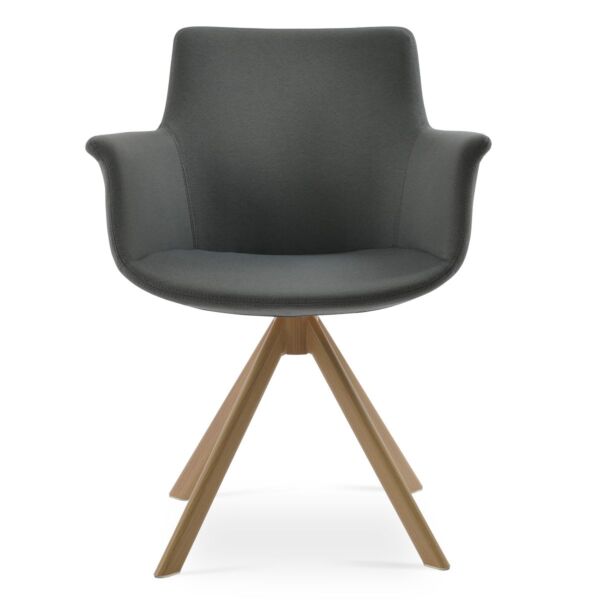 Bottega Sword Swivel Armchair by sohoConcept