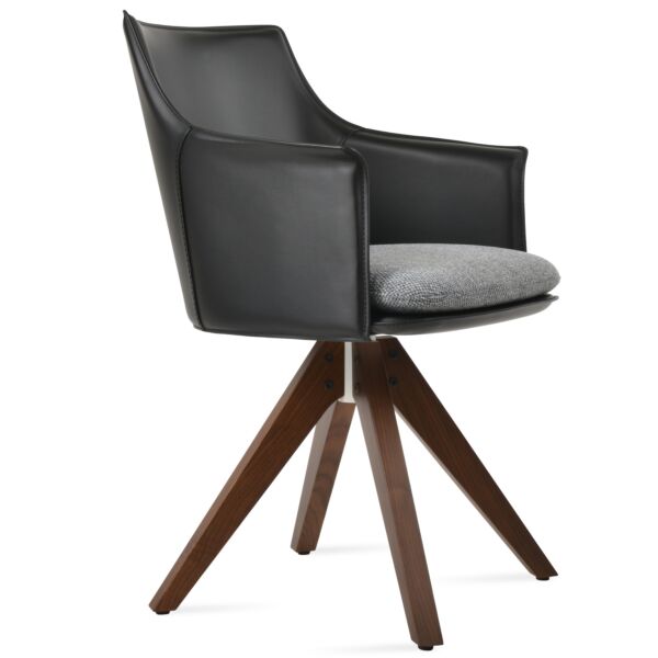 Briancon Pyramid Swivel Dining Chair by sohoConcept