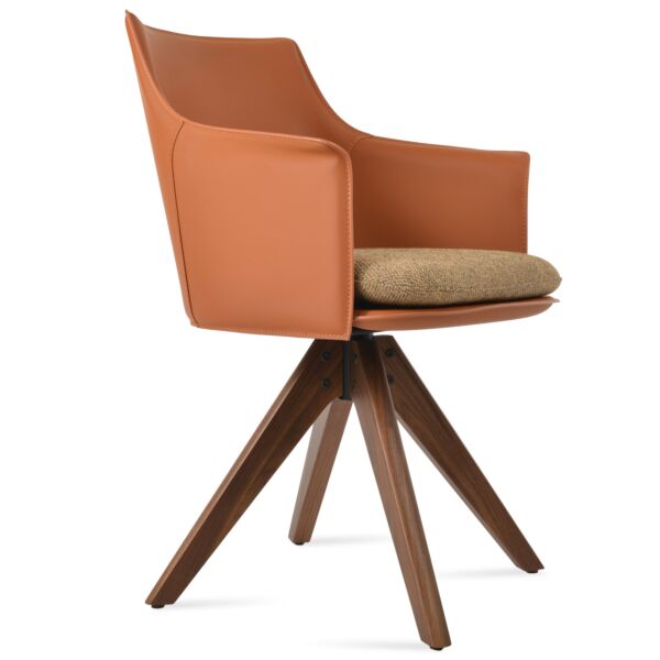 Briancon Pyramid Swivel Dining Chair by sohoConcept