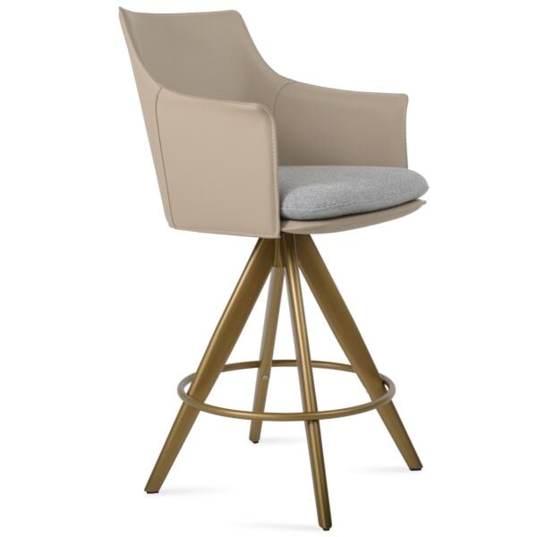 Briancon Pyramid MW Swivel Stool by sohoConcept