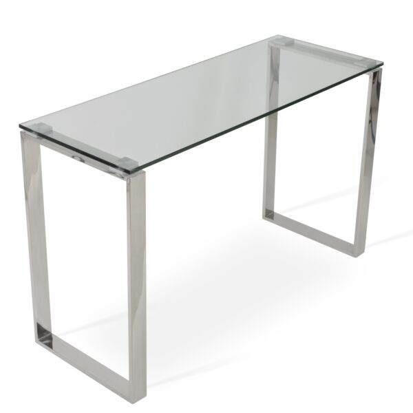 Calvin Glass Top Console Sofa Table by sohoConcept