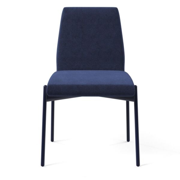 Dark Blue Fabric - Dark Blue Powder Coated Steel