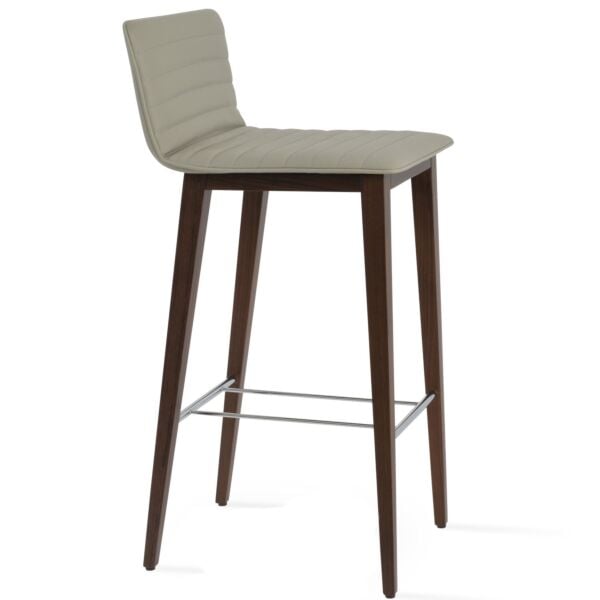 Corona Full Upholstered Wood Stool by sohoConcept