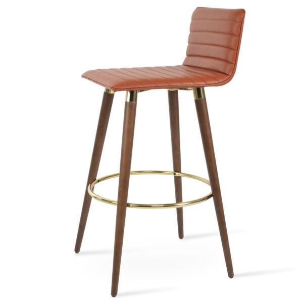Corona Full Upholstered DR Wood Stool by sohoConcept