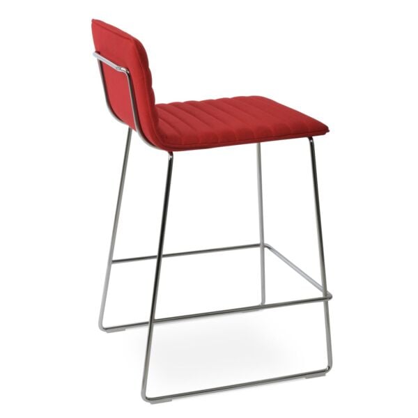 Corona Full Upholstered Wire Handle Back Stool by sohoConcept