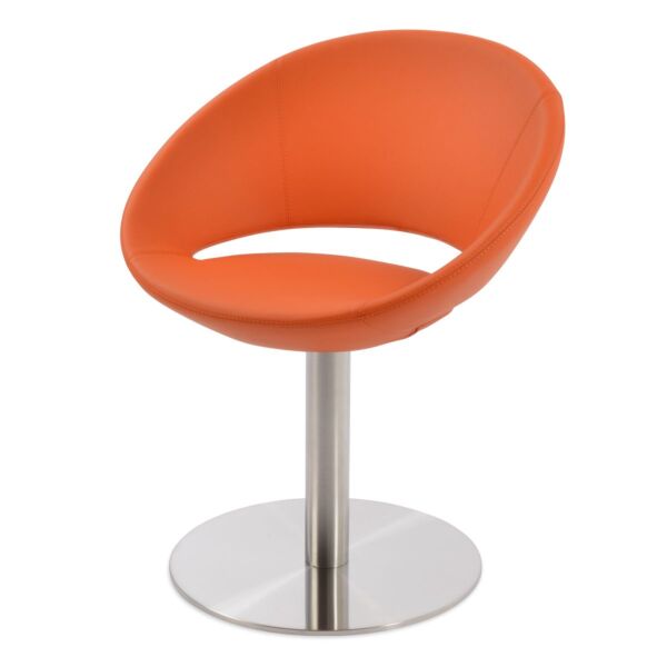Crescent Round Swivel Chair