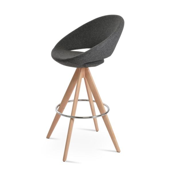 Crescent Pyramid MW Swivel Stool by sohoConcept