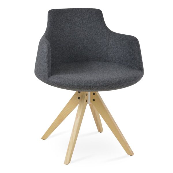 Dervish Pyramid Swivel Armchair