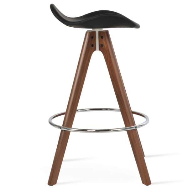Falcon Pyramid Wood Swivel Stool by sohoConcept