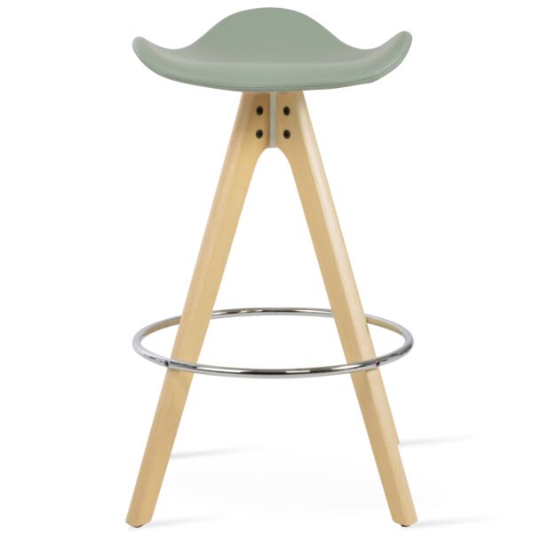 Falcon Pyramid Wood Swivel Stool by sohoConcept