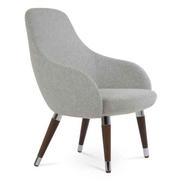 Gazel Lounge Wood Armchair