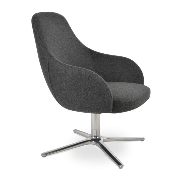 Gazel Lounge Oval Armchair by sohoConcept