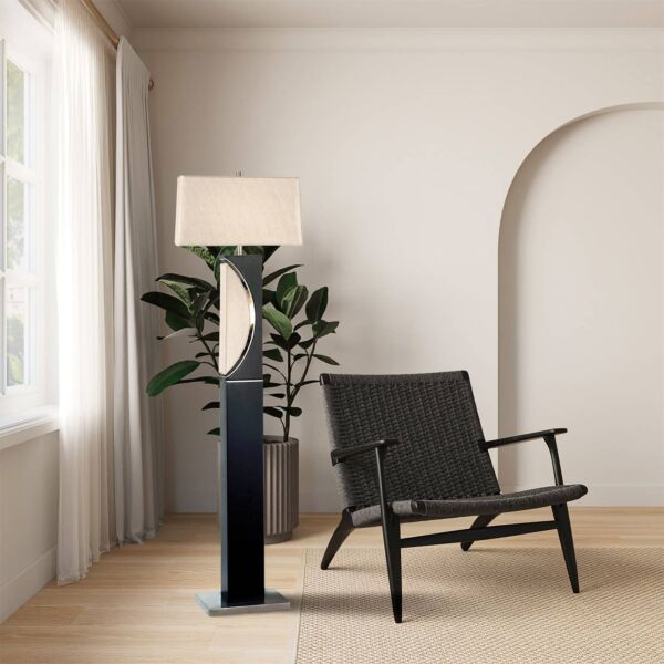 Half Moon Floor Lamp with Nightlight