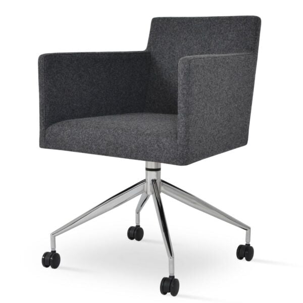 Harput Spider Swivel Armchair with Casters