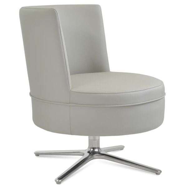 Hilton Lounge Oval Swivel Armchair by sohoConcept